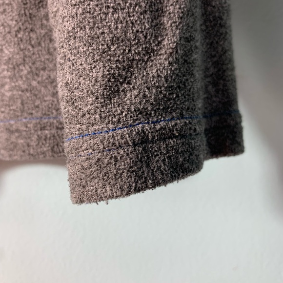 The North Face boys XS size 6 quarter zip pullover fleece blue and grey VGUC - Picture 5 of 7